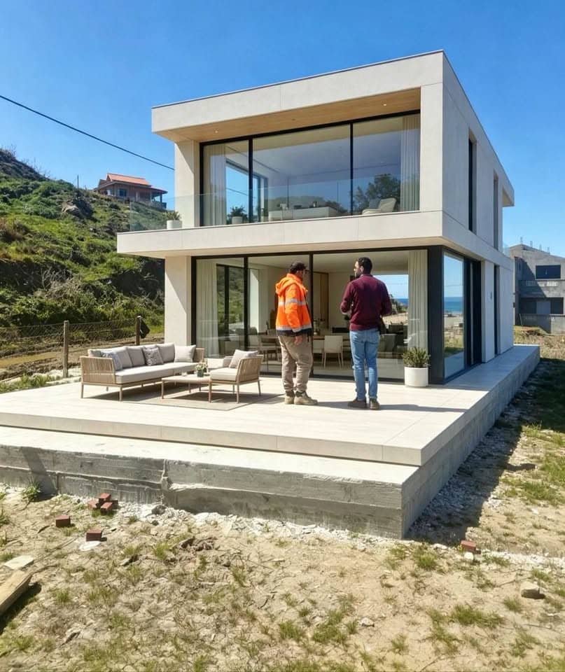 Villa bois & pierre en pleine nature
